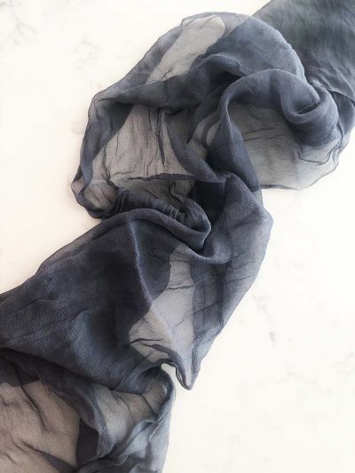 Handcrafted gauze styling cloth in Midnight
